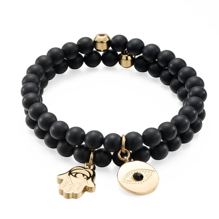 Gold Serenity Stack - Black